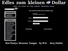 Tablet Screenshot of edleszumkleinendollar.de